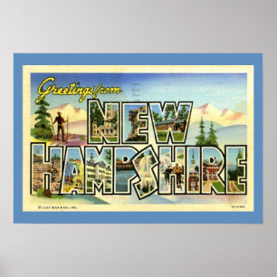 Poster Saudações De New Hampshire