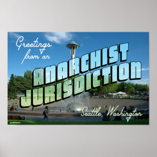 Poster Saudações do Anarquista Seattle!