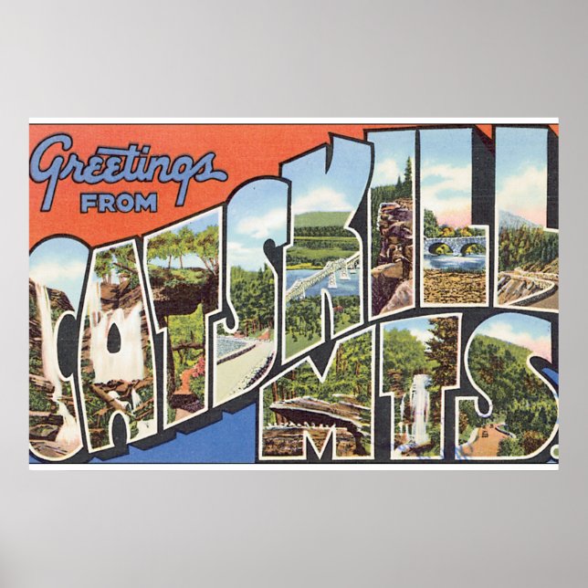 Póster Saudações do Catability Mts._Viagens vintage (Frente)