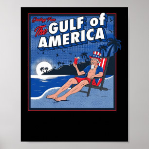 Poster Saudações Do Golfo Da América Do Norte