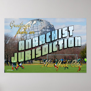 Poster Saudações do Nova Iorque Anarquista!