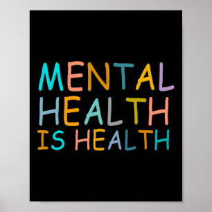 Poster Saúde É Consciência Da Saúde Mental Para A Mulher