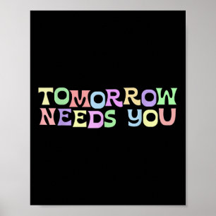 Poster Saúde Mental Amanhã Precisa Que Você Evite Suicídi