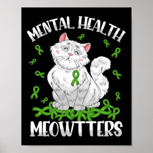 Poster Saúde Mental Cabeças Cat Aloja Saúde Mental A