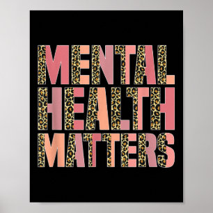 Poster Saúde Mental do Leopardo S Mês de Consciência