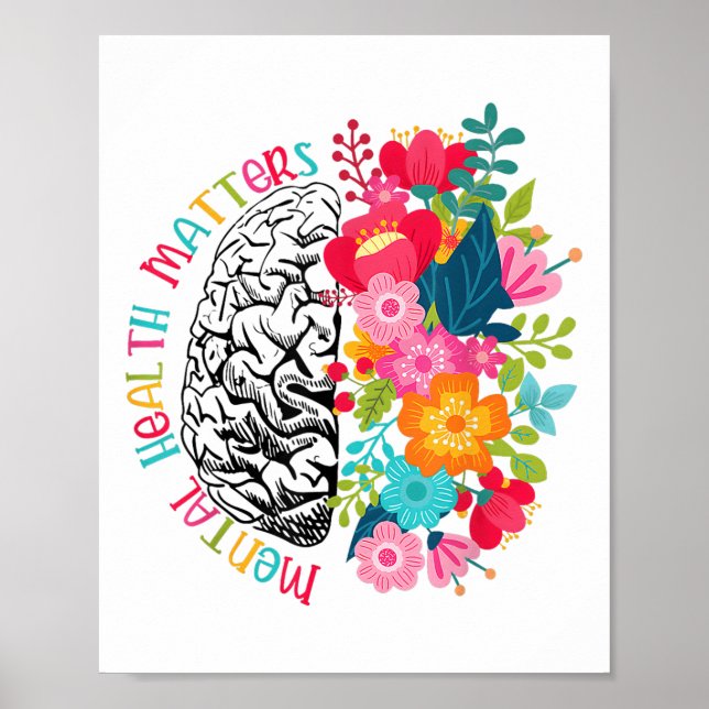 Poster Saúde Mental E Sensibilização Para A Doença Cerebr (Frente)