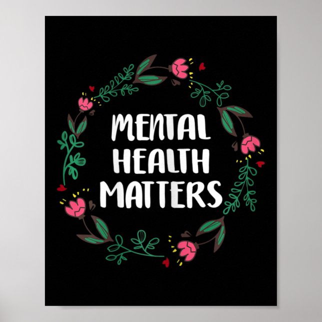 Poster Saúde Mental Importa Sensibilizar A Prevenção Do S (Frente)
