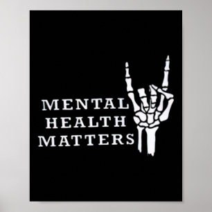 Poster Saúde Mental Inspiradora é Importante Motivacional