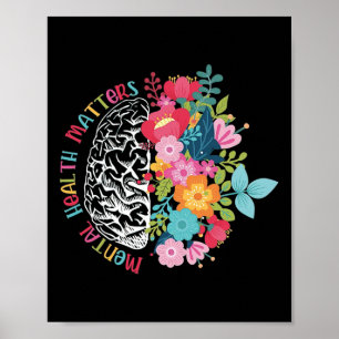 Poster Saúde Mental Motivativa Importa Inspiração