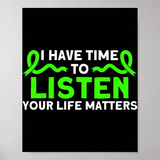 Poster Saúde Mental Sua Vida Problemas Saúde Mental Cient (Frente)