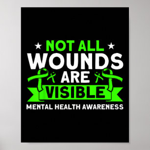 Poster Saúde Nem Todas As Feridas Visíveis Saúde Mental A