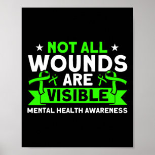 Poster Saúde Nem Todas As Feridas Visíveis Saúde Mental A