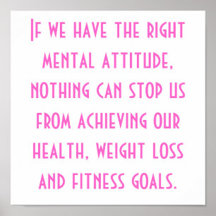 Póster Saúde, perda de peso e objetivos da malhação