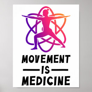 Poster Saúde Yoga Exercício Reabilitação Medicina Desport