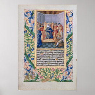 Póster Saul que escuta o jogo de David a harpa