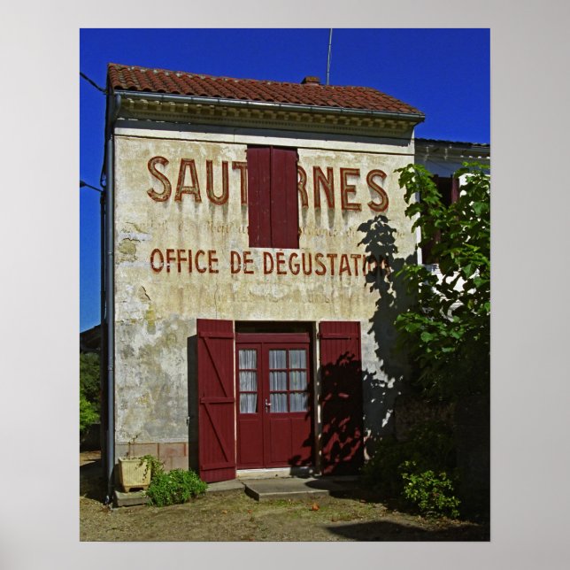 Póster Sauternes Office de Degustation (Provando de vinho (Frente)