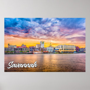 Poster Savannah, Geórgia, Estados Unidos