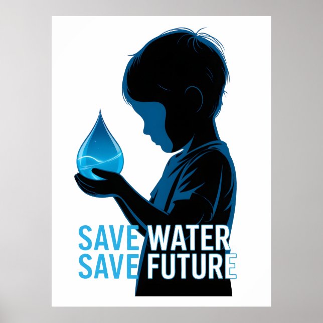 Poster Save Water Save Future (Frente)