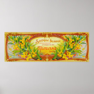 Póster Savon Surfin Soap LabelParis, França