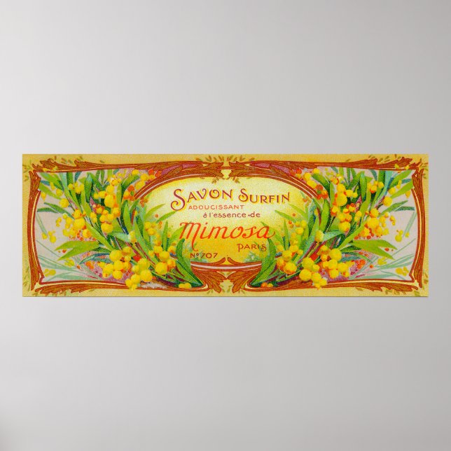 Póster Savon Surfin Soap LabelParis, França (Frente)