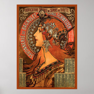 Póster Savonnerie De Bagnolet por Mucha