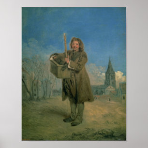 Póster Savoyard com uma marmota, 1715-16