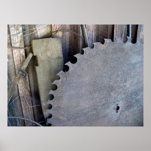 Poster Sawblade de borda recortada (Frente)