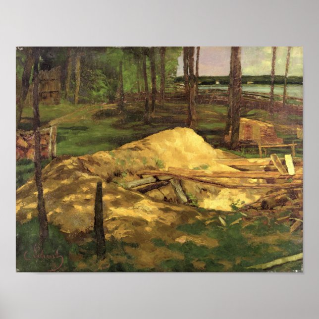 Poster Sawdust Pit, 1876 (Frente)