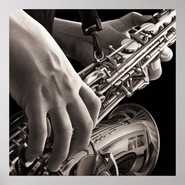 Poster Sax solitário (Frente)