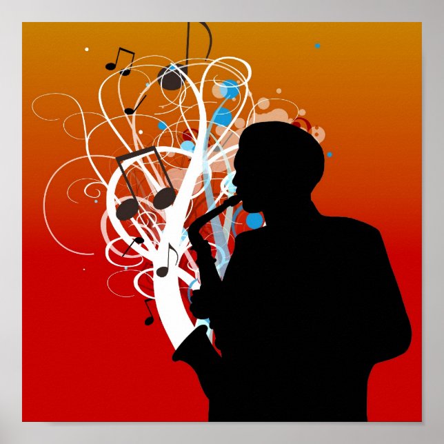 Poster saxofone (Frente)
