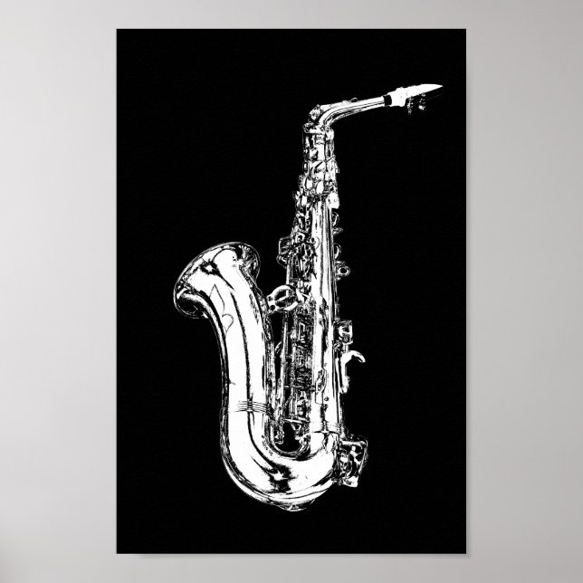 Póster saxofone (Frente)