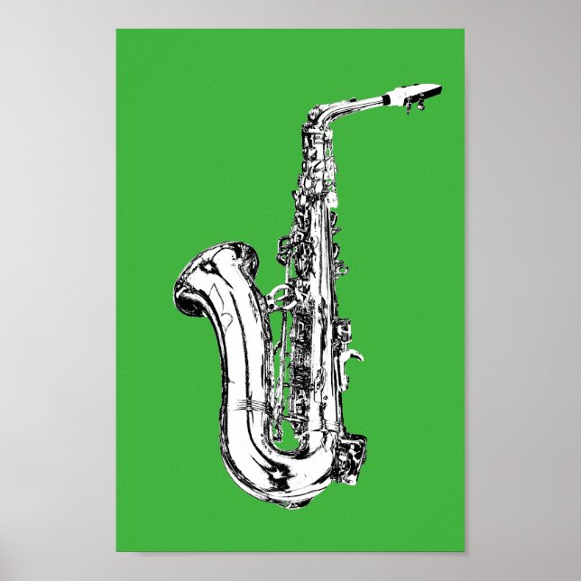 Poster saxofone (Frente)