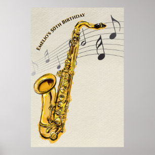 Poster Saxofone