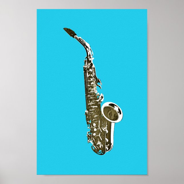 Póster saxofone (Frente)