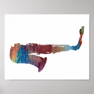 Póster saxofone