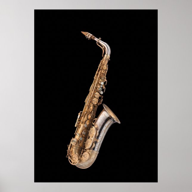 Poster Saxofone alto (Frente)