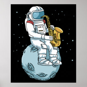 Poster Saxofone Saxofonista Oferta Música saxofone jazz