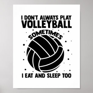 Poster Sayings de voleibol   Ofertas da Equipe de Jogador