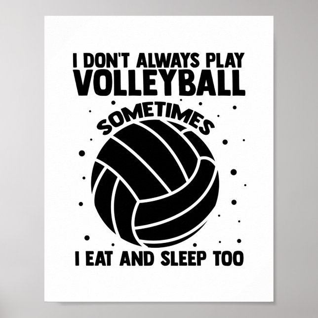 Poster Sayings de voleibol | Ofertas da Equipe de Jogador (Frente)