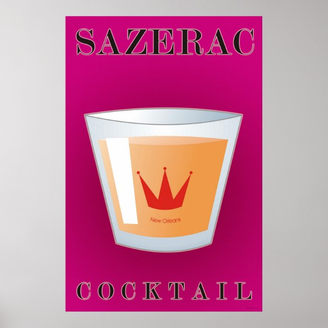 Póster Sazerac Cocktail (Frente)
