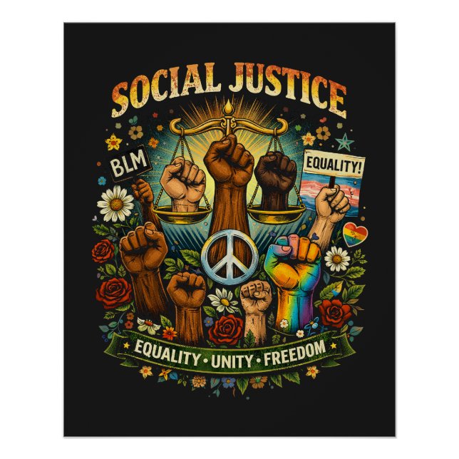 Póster Scales of Justice (Frente)