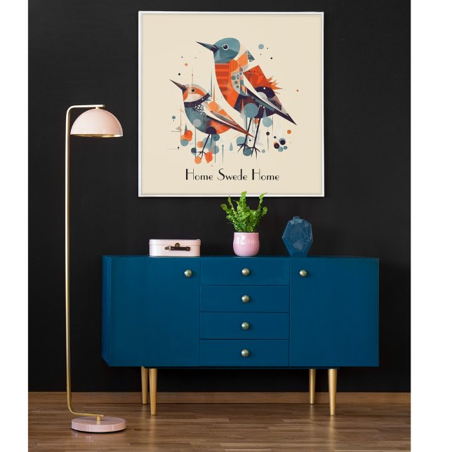 Poster Scandi Aviary Duet, personalizado (Criador carregado)