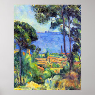 Poster Scape da terra por Paul Cezanne