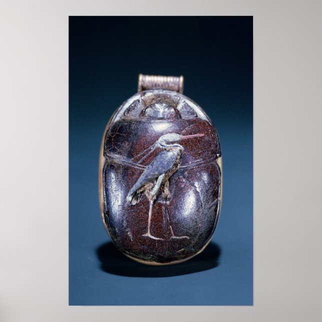 Poster Scarab com Heron, de Tutankhamun (Frente)