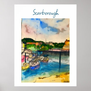 Poster Scarborough Watercolor