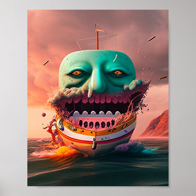 Poster Scary Boat (Frente)