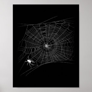 Poster Scary Spider Web - Dia das Bruxas da Viúva Negra