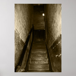 Poster Scary Stairwell Aumentando O Assustador Props De H