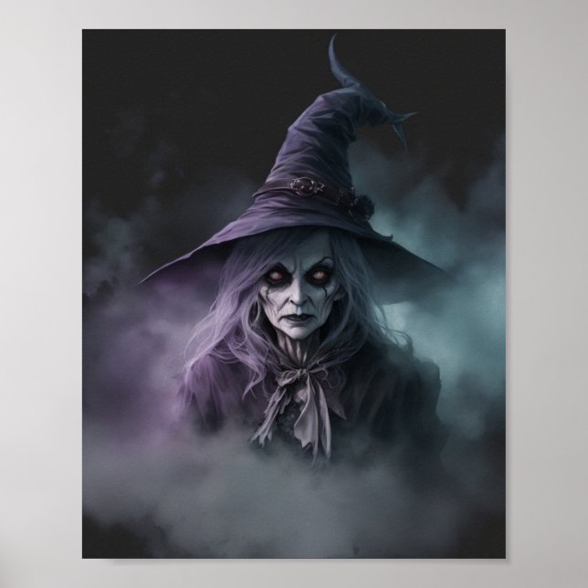 Poster Scary Witch Halloween (Frente)