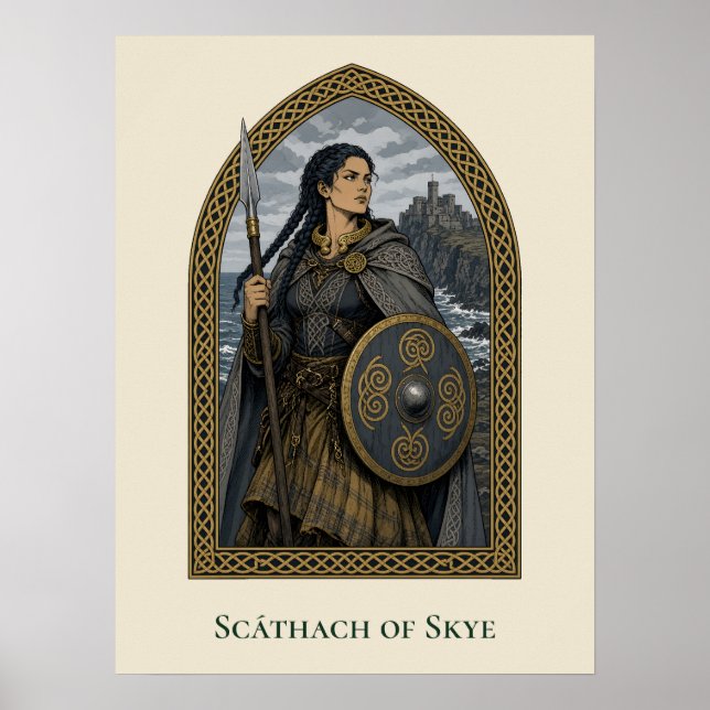 Poster Scathach de Skye (Frente)